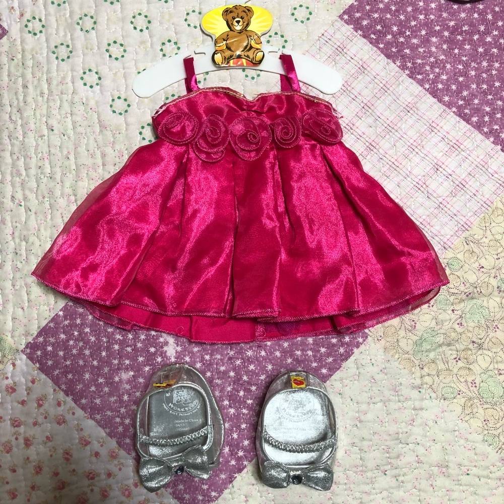 Build-A-Bear Dress and Silver Heels